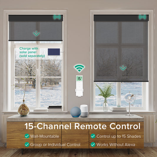 Motorized Light Filtering Fireproof Roller Shades