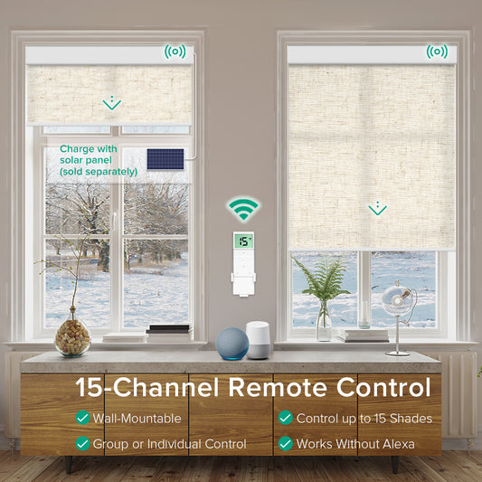 Motorized Light Filtering Roller Shades