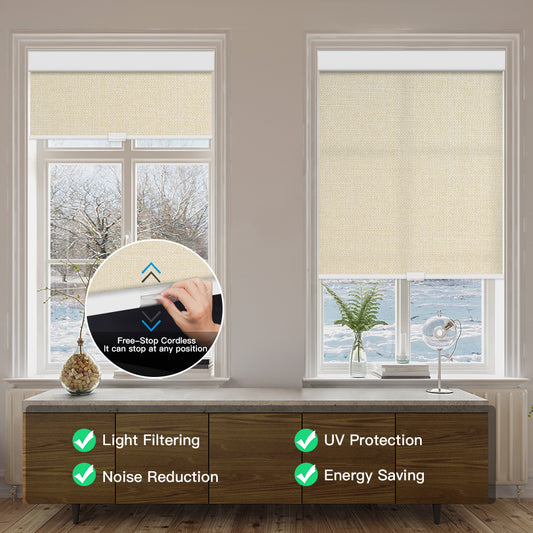 Manual Cordless Light Filtering Roller Shade