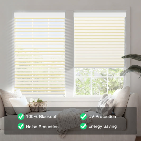 Manual Corded Blackout Shangri-La Sheer Shade