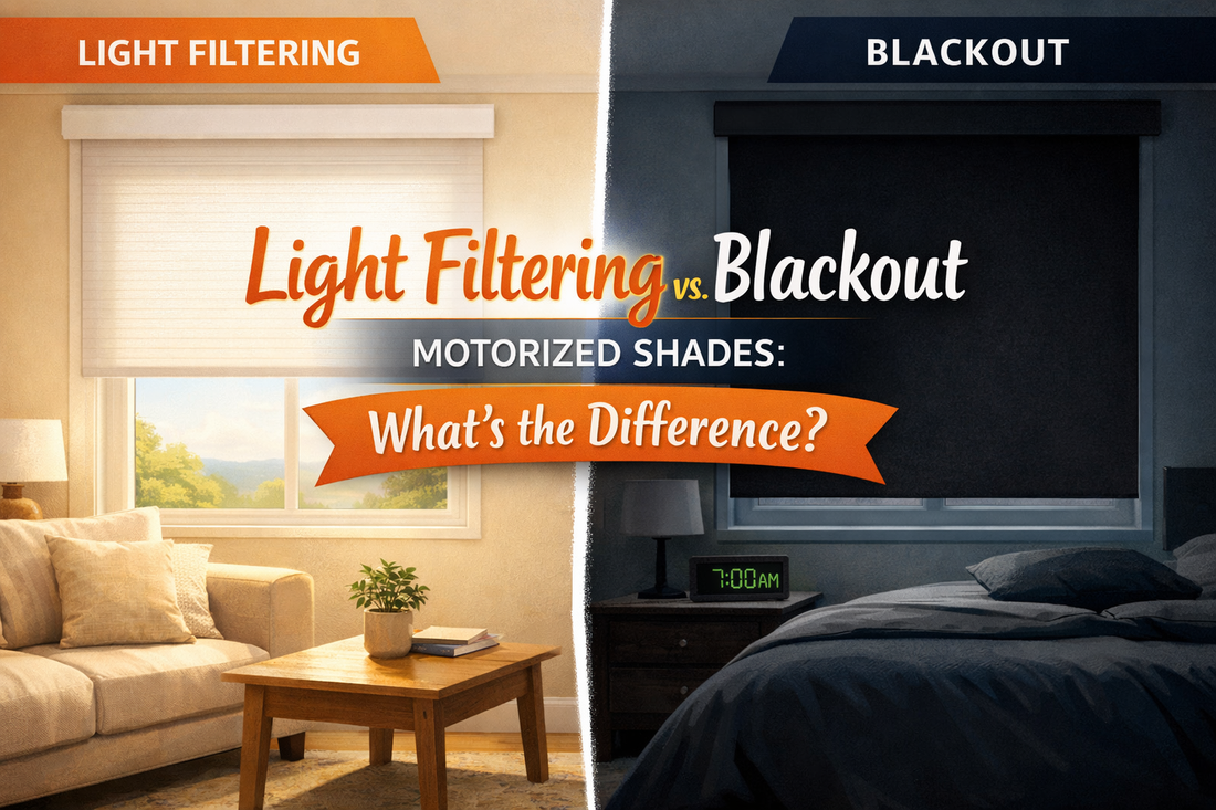 Light Filtering vs Blackout Motorized Shades