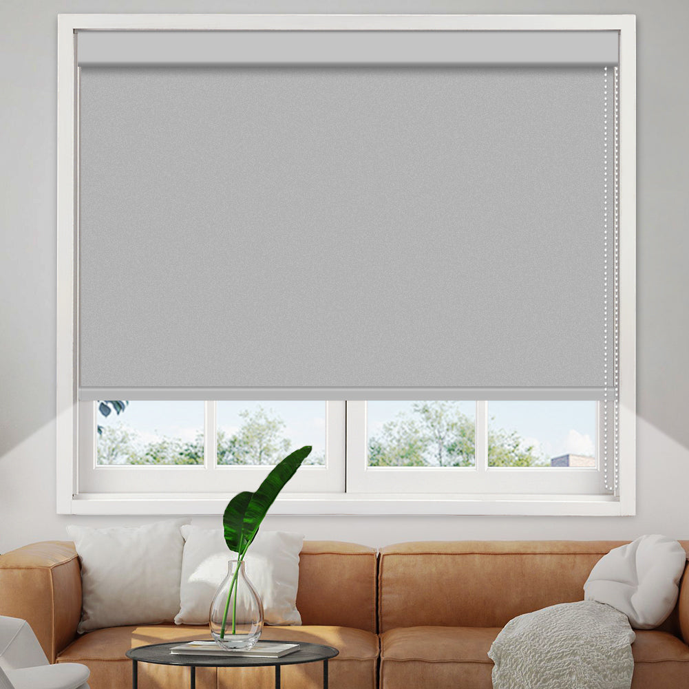 Manual Corded Blackout Roller Shade - Vinyl Fabric