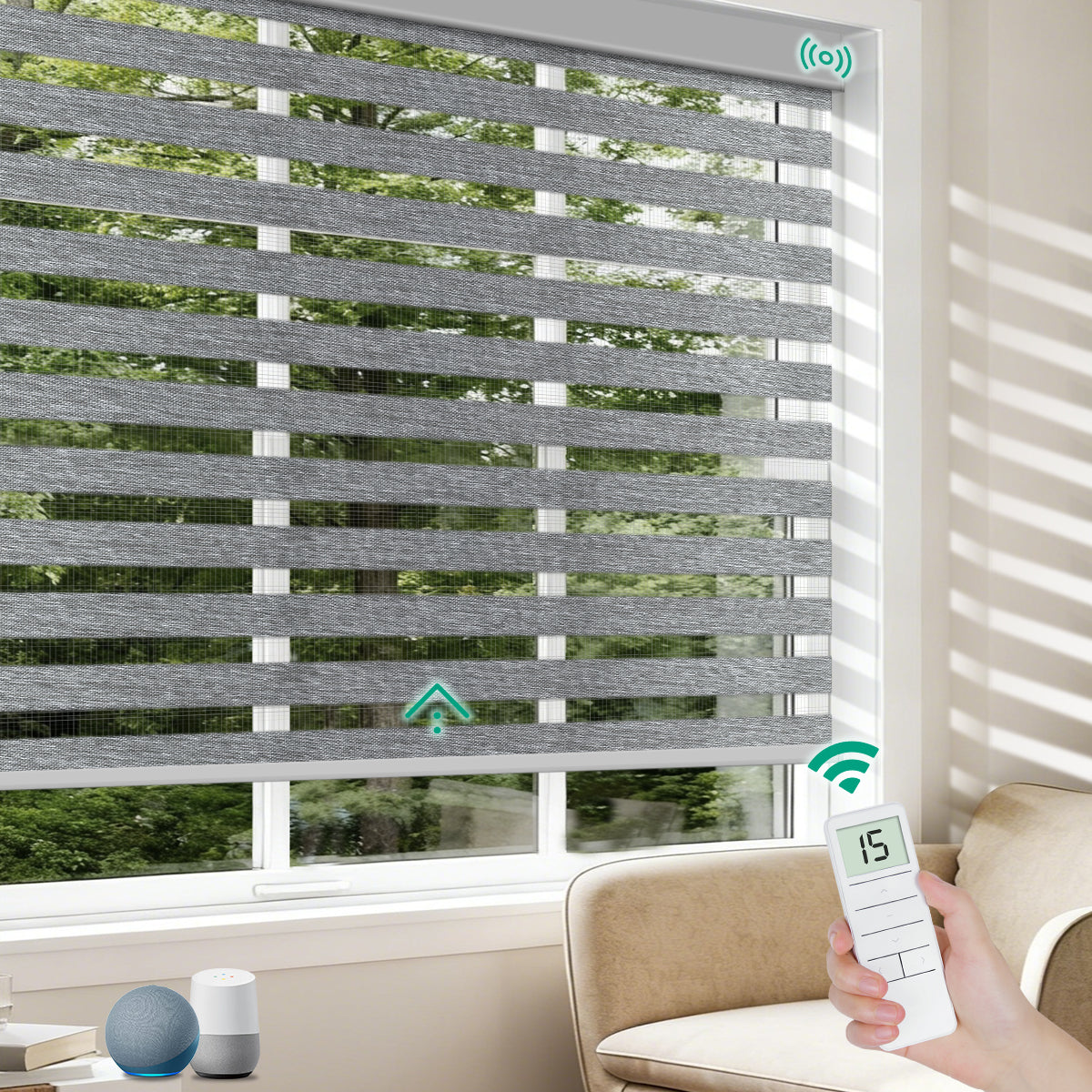 Motorized Zebra Blinds