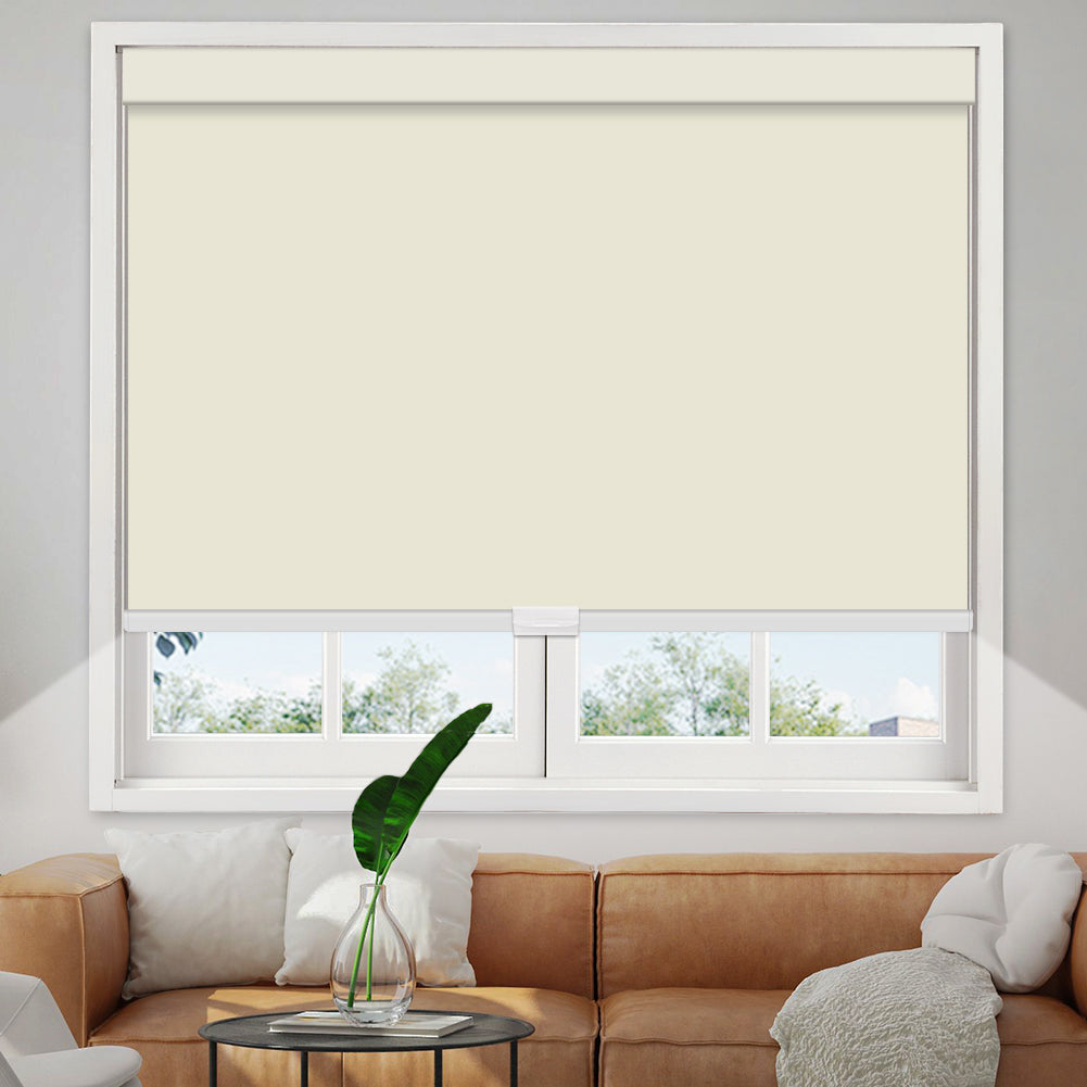 Manual Cordless Blackout Roller Shade - Vinyl Fabric