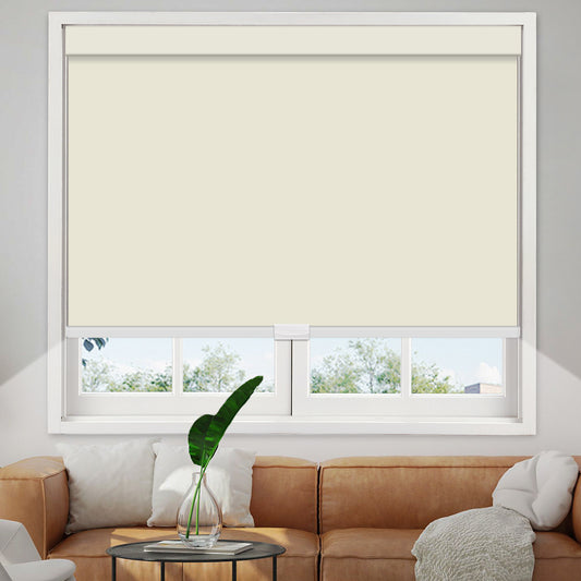 Manual Cordless Blackout Roller Shade - Vinyl Fabric