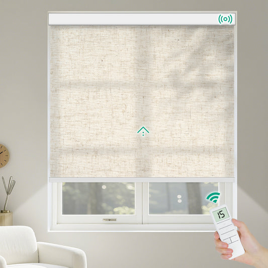 Motorized Light Filtering Roller Shades