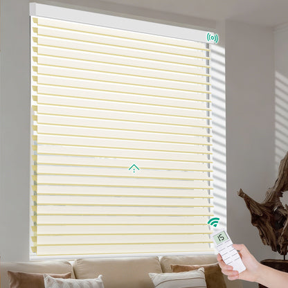 Motorized Shangri-La Sheer Shade - Blackout & Custom Fit