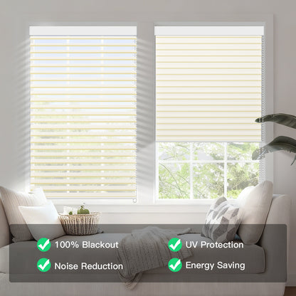 Manual Corded Blackout Shangri-La Sheer Shade