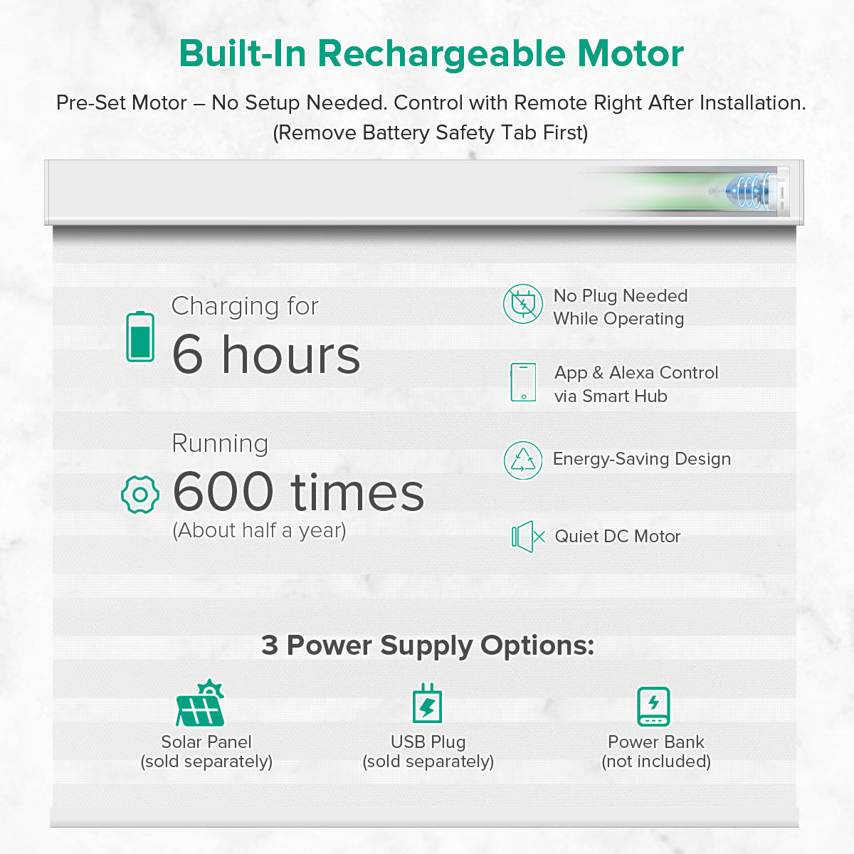 Motorized Zebra Blinds