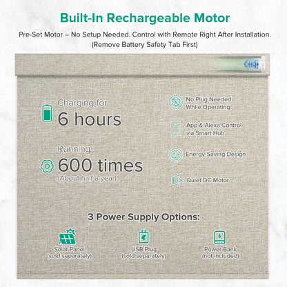 Motorized Blackout Roller Shade