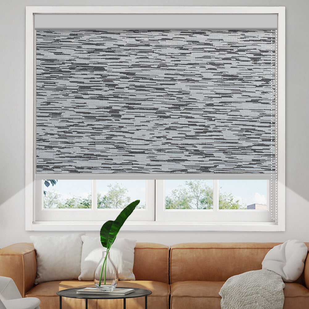 Manual Corded Blackout Roller Shade - Texture Fabric