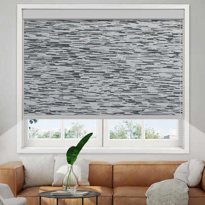 Manual Corded Blackout Roller Shade - Texture Fabric