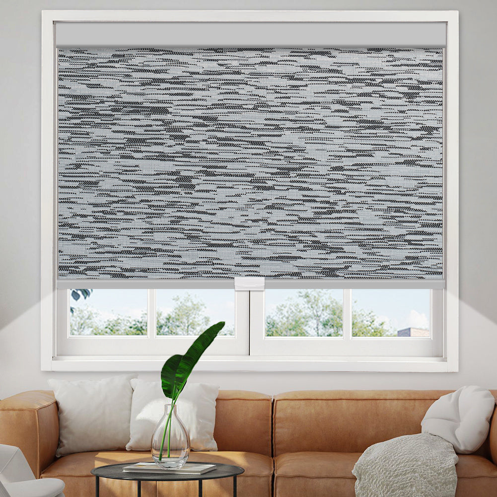 Manual Cordless Blackout Roller Shade - Texture Fabric