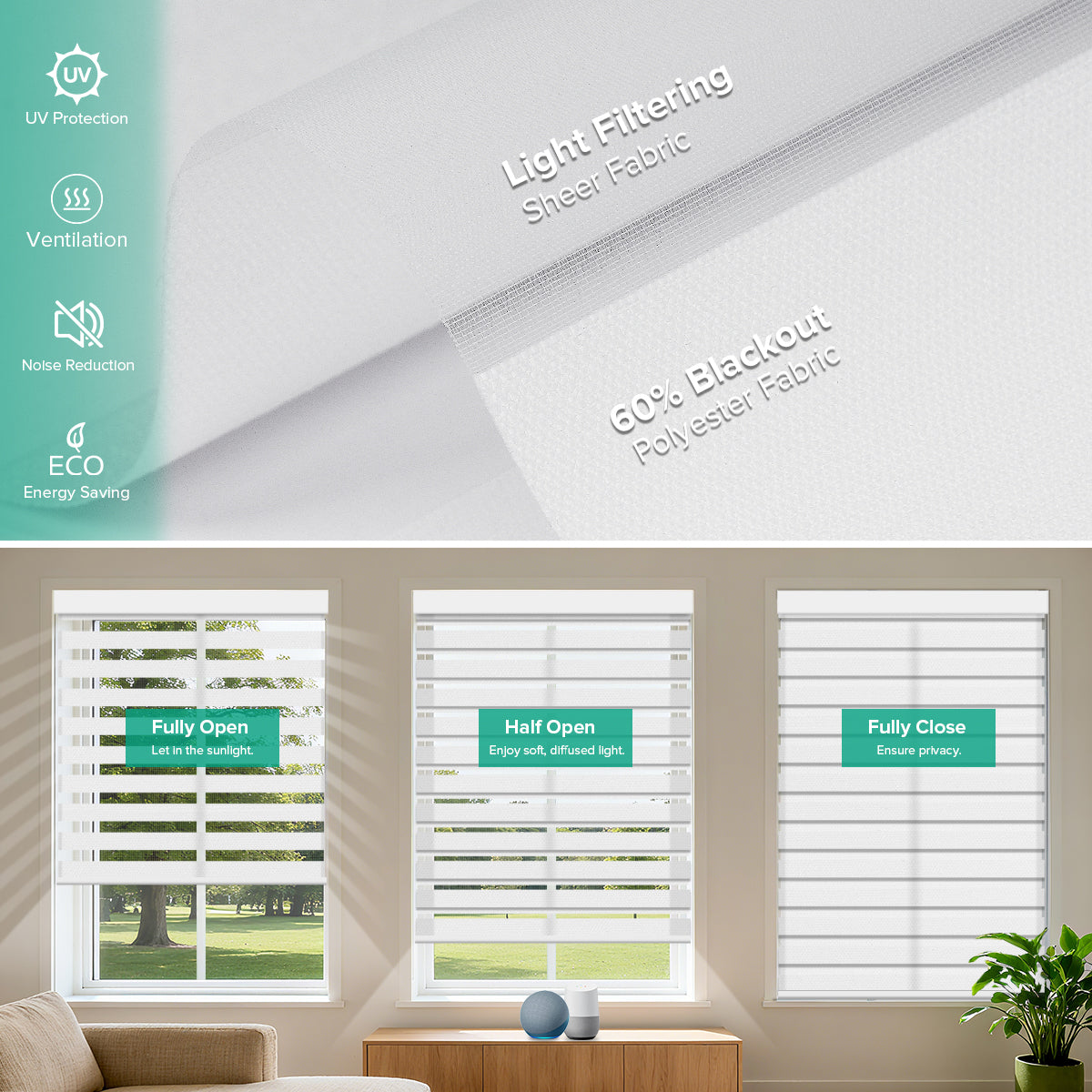 Motorized Zebra Blinds