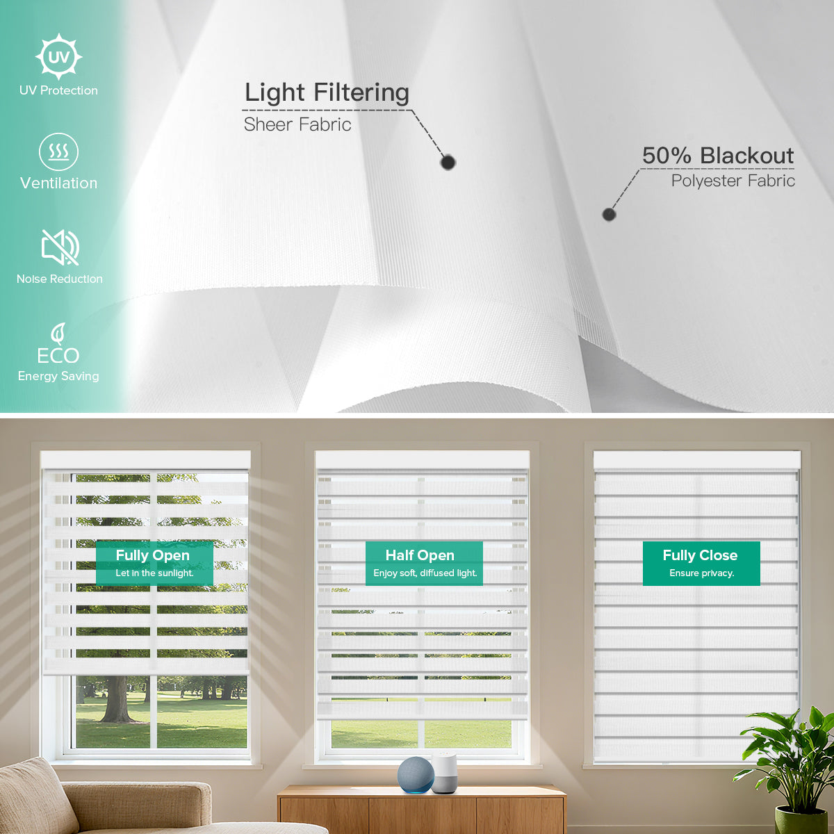 Motorized Zebra Blinds