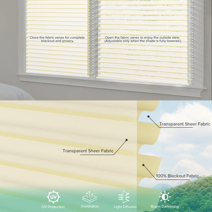 Manual Corded Blackout Shangri-La Sheer Shade