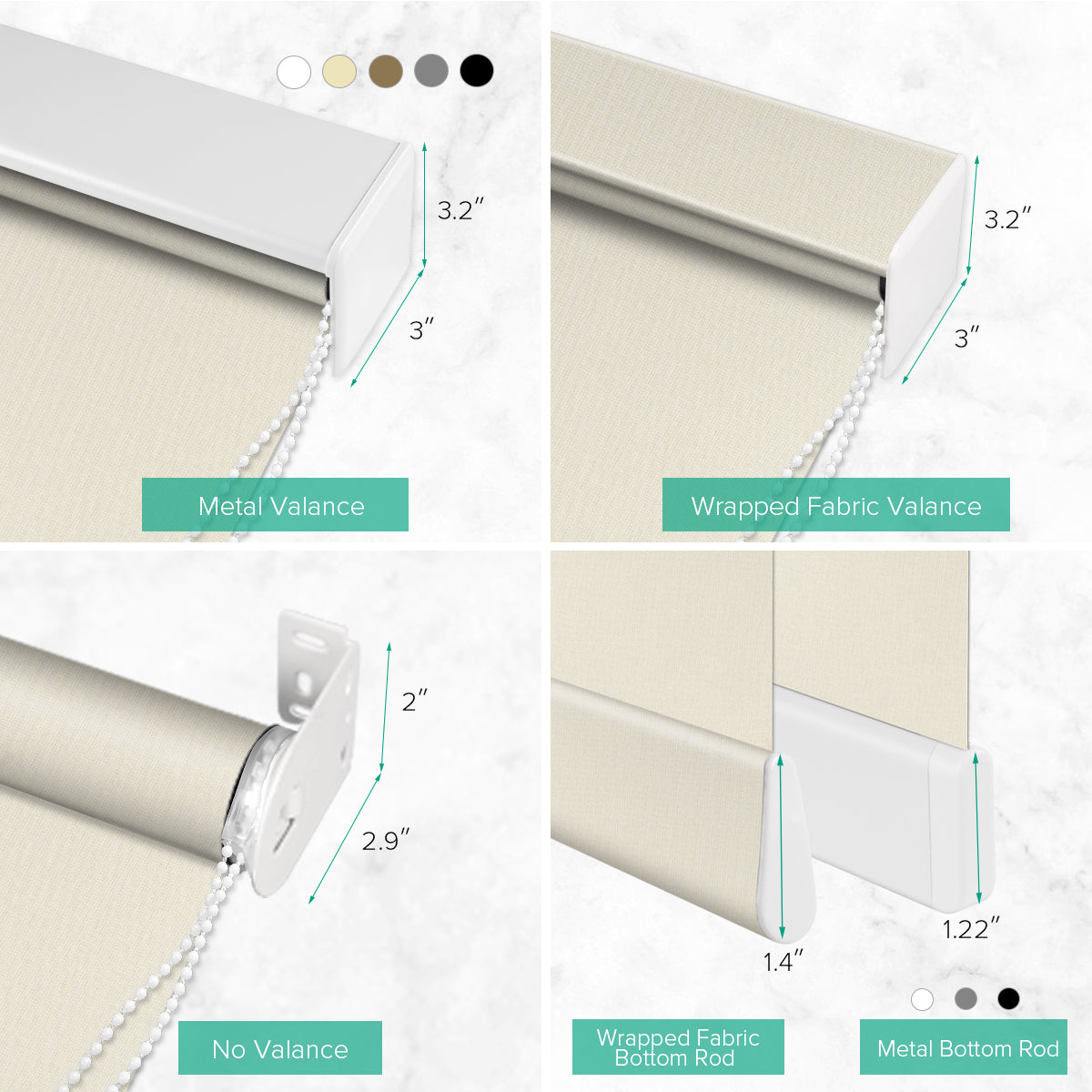 Manual Corded Blackout Roller Shade