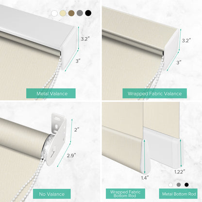 Manual Corded Blackout Roller Shade