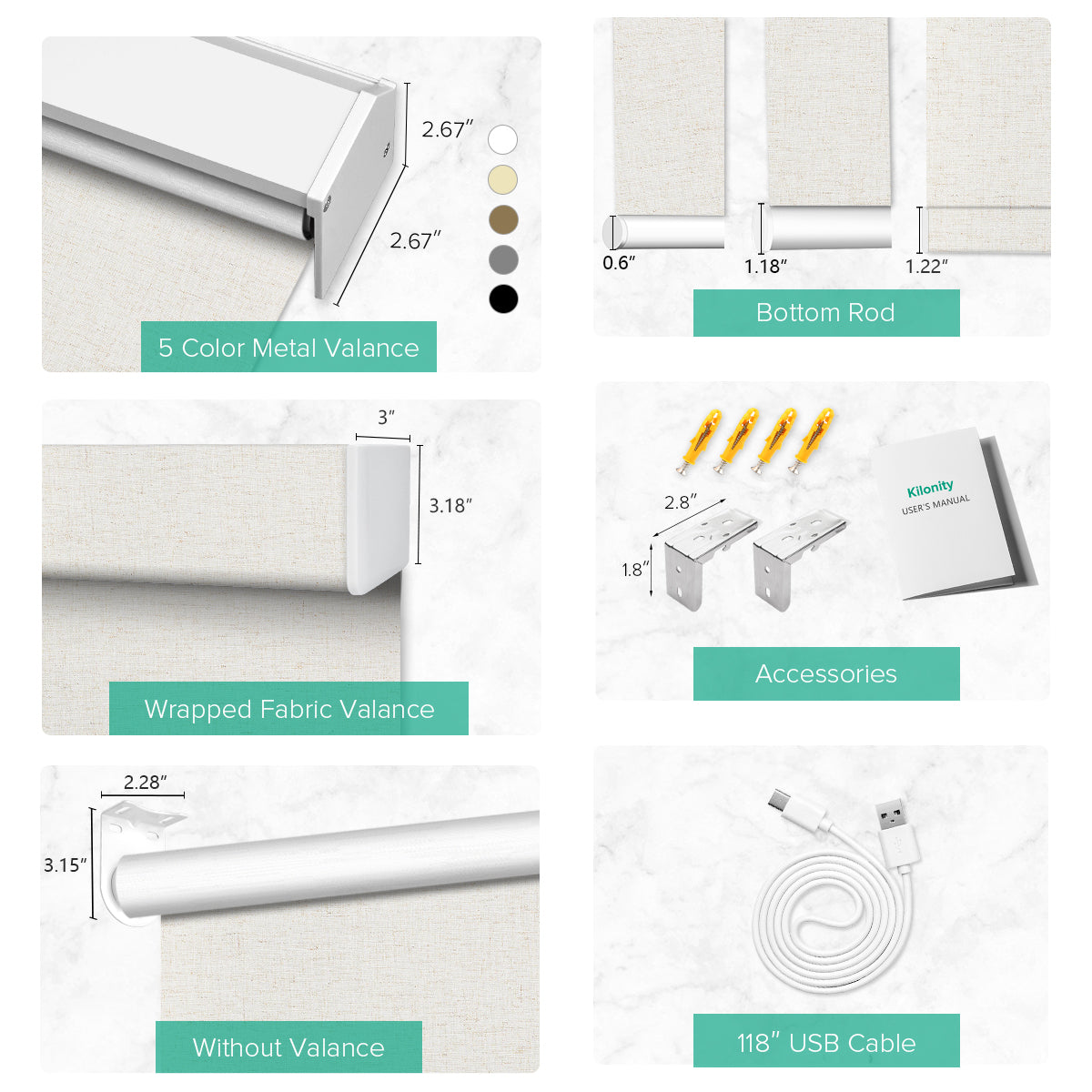 Motorized Blackout Roller Shade - Texture Fabric