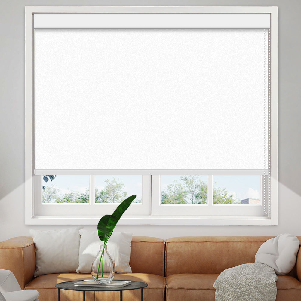 Manual Corded Blackout Roller Shade - Vinyl Fabric