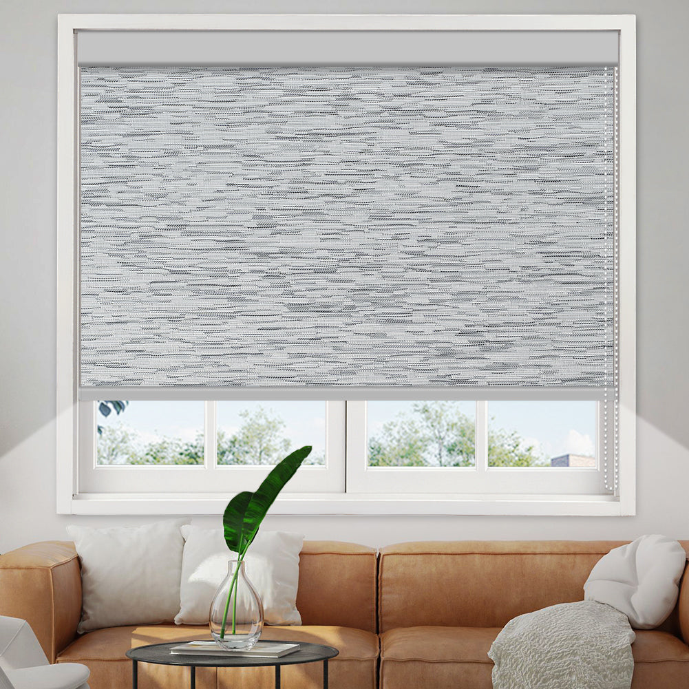 Manual Corded Blackout Roller Shade - Texture Fabric