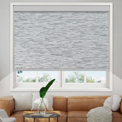 Manual Corded Blackout Roller Shade - Texture Fabric