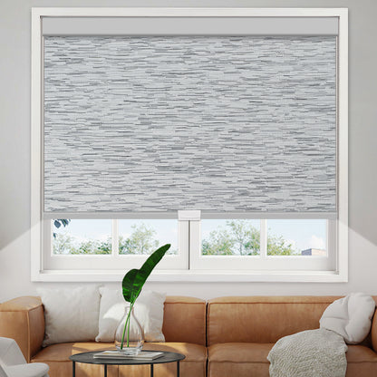 Manual Cordless Blackout Roller Shade - Texture Fabric